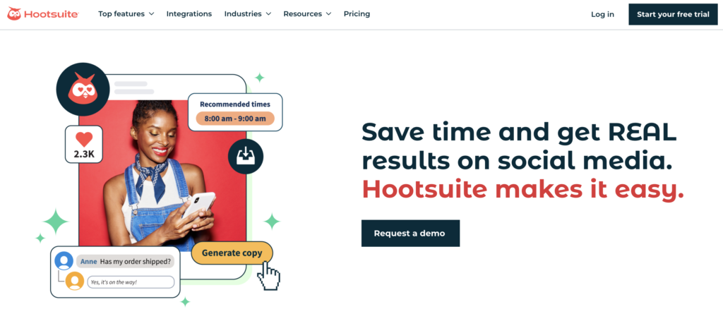 Hootsuite Homepage Banner