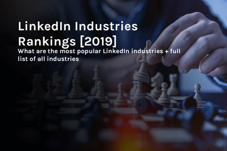 Linkedin Industry List, Rankings and Statistics [October 2019]