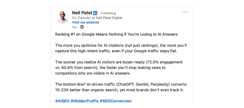 LinkedIn Post Readable Format
