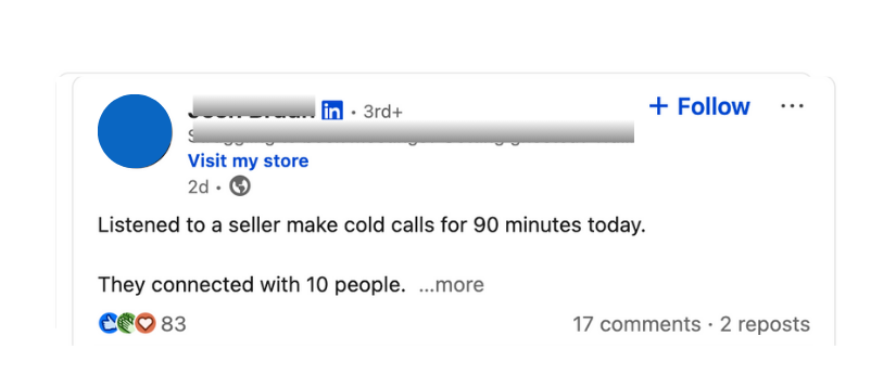 Story Telling LinkedIn Post