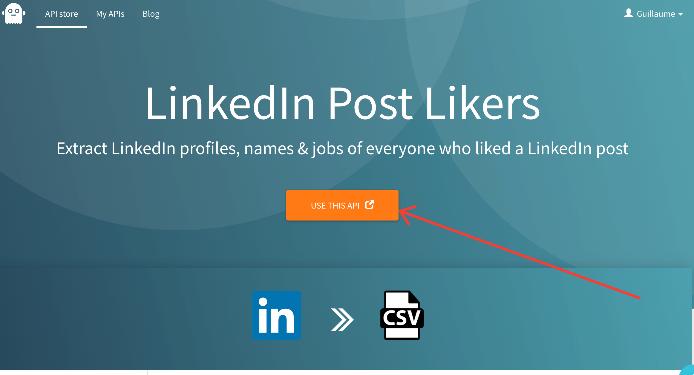 LinkedIn Marketing Tools - Phantombuster for LinkedIn post likers