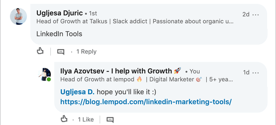 How to add links to LinkedIn posts with comments technique