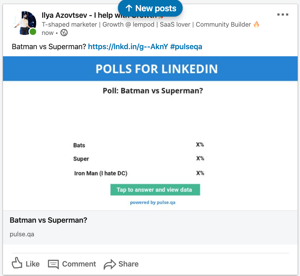 LinkedIn Polls 