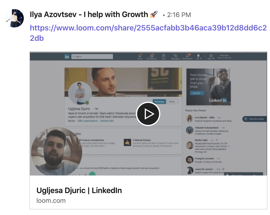 Loom Chrome Extension for Linkedin 