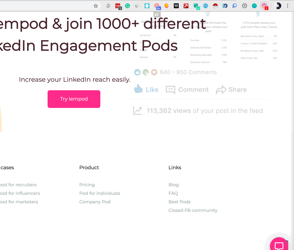 lempod join LinkedIn Engagement Pods