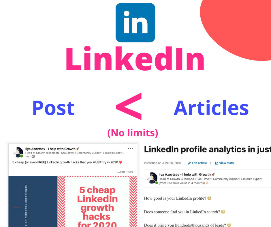 LinkedIn Posts vs LinkedIn Articles (aka LinkedIn Pulse) What to post