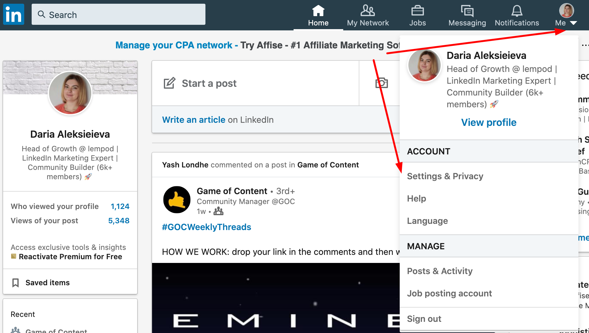 how to unblock someone on linkedin